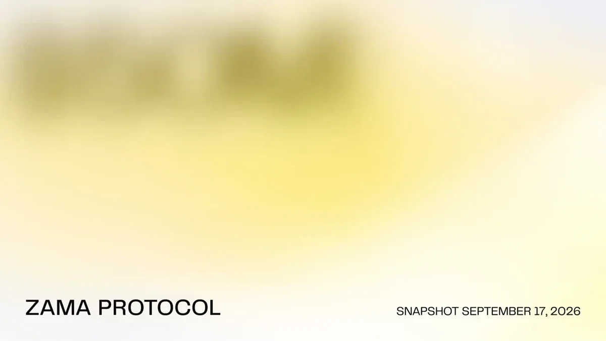 The Zama Protocol Shielded TVL just passed $65M — public x-twitter post media curated for social post design inspiration.