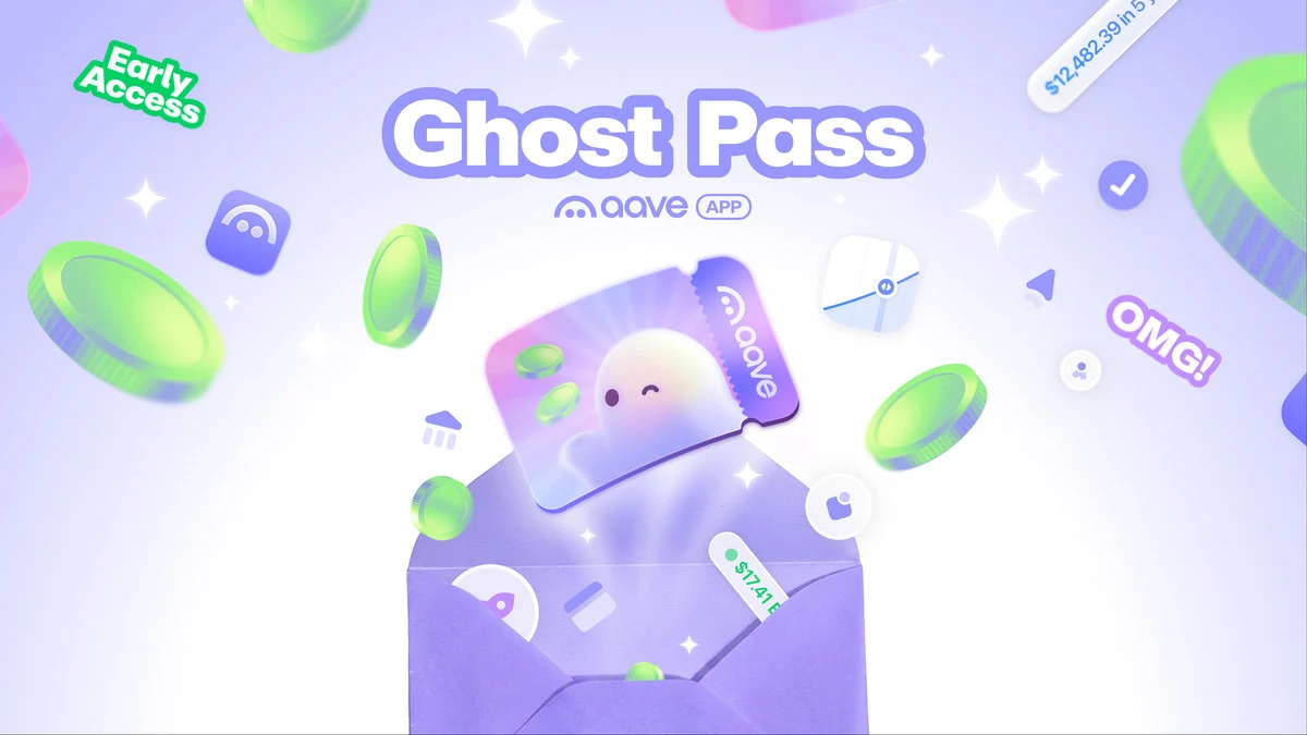 Aave OG image: Introducing Aave App Ghost Passes