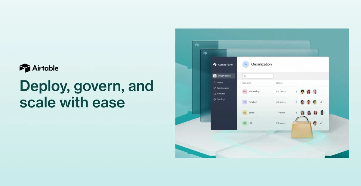 Airtable OG image: Airtable Enterprise: Built for governance and scalability