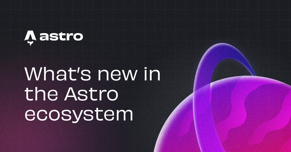 Astro OG image: The Astro Blog | Astro