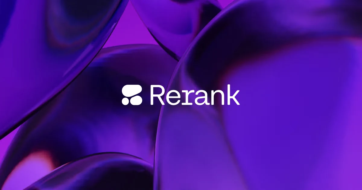 Cohere OG image: Rerank | Boost Enterprise Search and Retrieval | Cohere