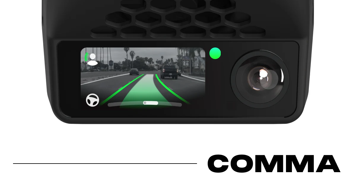 Comma Ai OG image: comma.ai — make driving chill