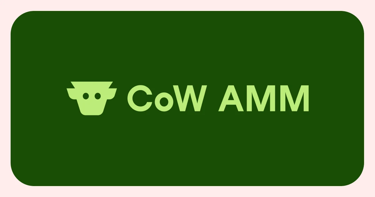 CoWSwap OG image: CoW AMM - The first MEV-capturing AMM, now live on Balancer
