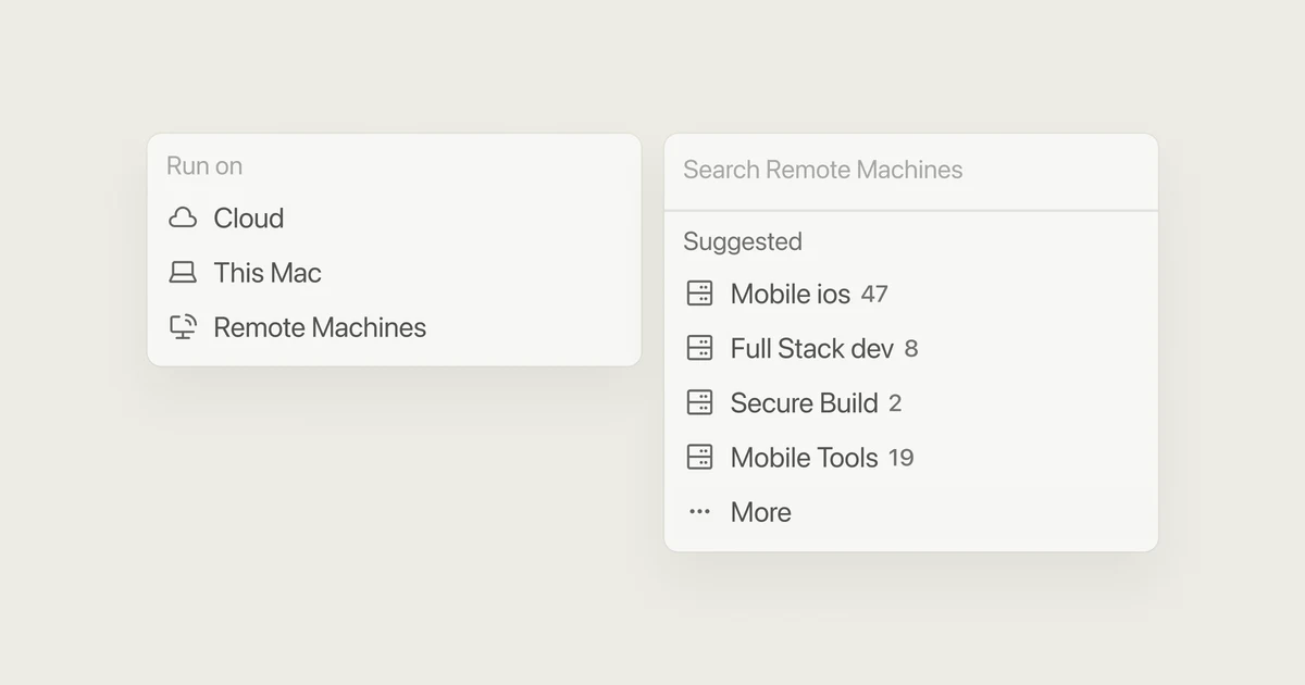 Cursor OG image: Self-hosted machines · Cursor