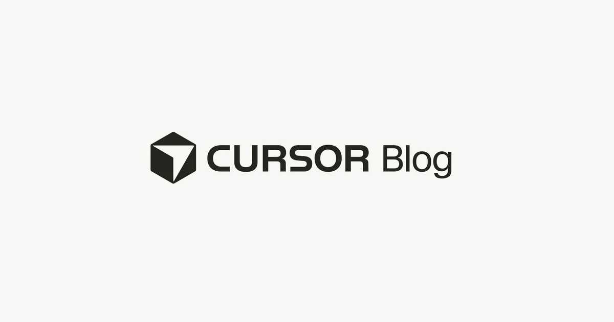 Cursor OG image: Blog · Cursor