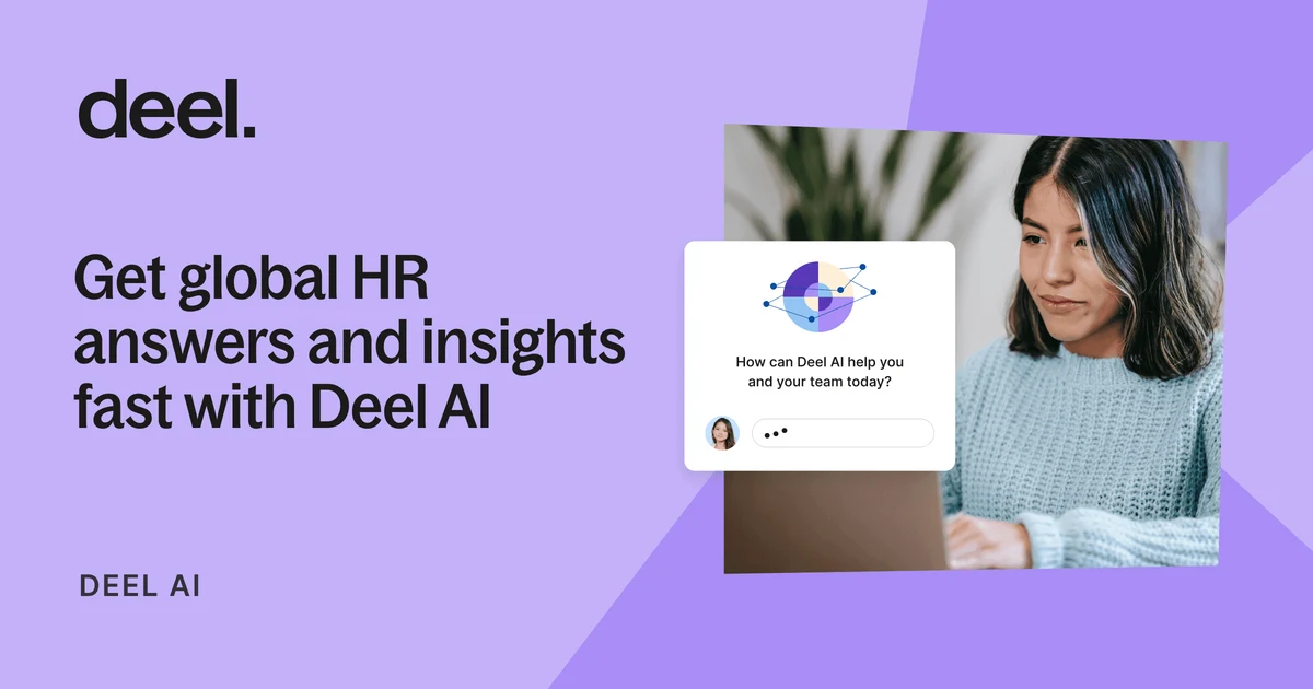 Deel OG image: Fast global HR answers and insights with AI | Deel