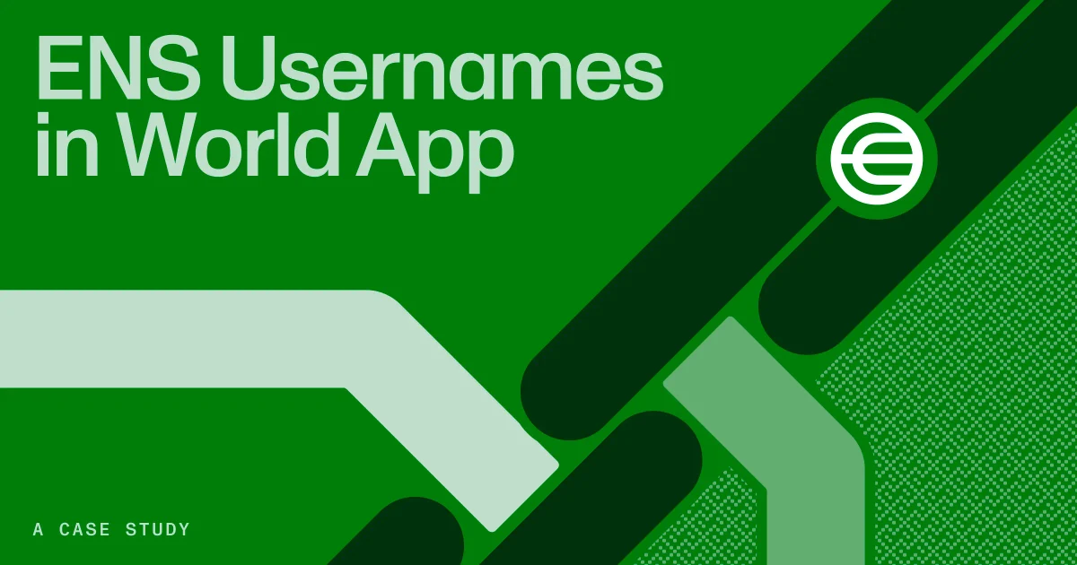 Ensdomains OG image: How World ID uses ENS | ENS