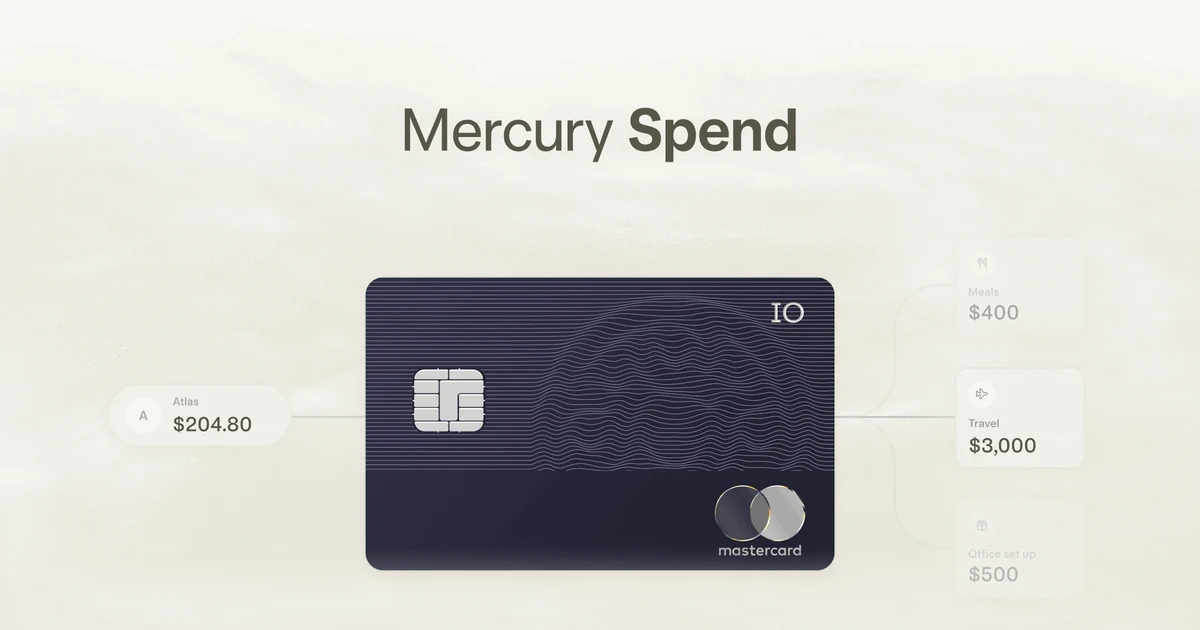 Mercury OG image: Spend Management Software for Business & Employee Expenses | Mercury