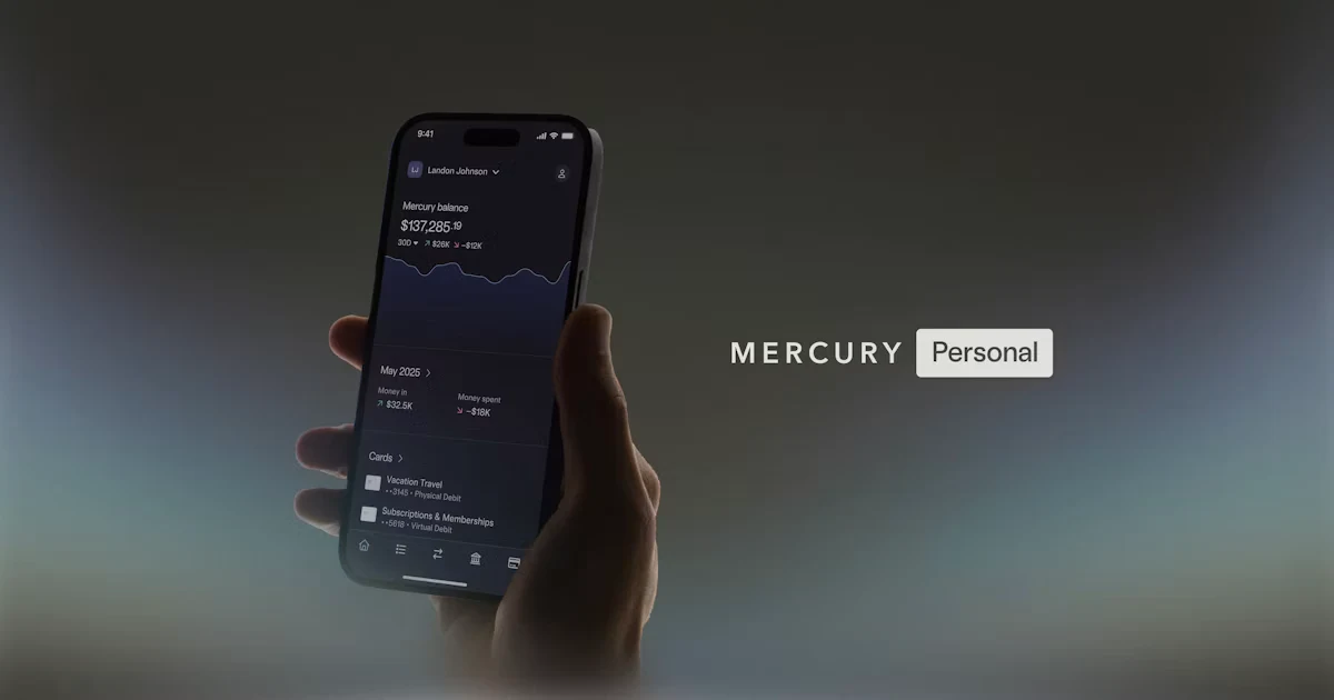 Mercury OG image: Personal Banking | Smarter Checking & High-Yield Savings | Mercury