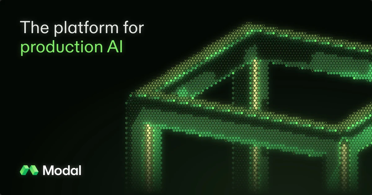Modal OG image: Modal: The platform for production AI
