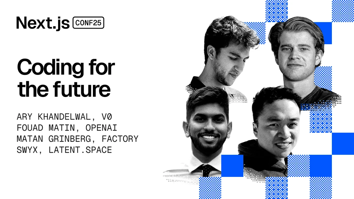 @nextjs OG image: Coding for the Future - Next.js Conf 2025