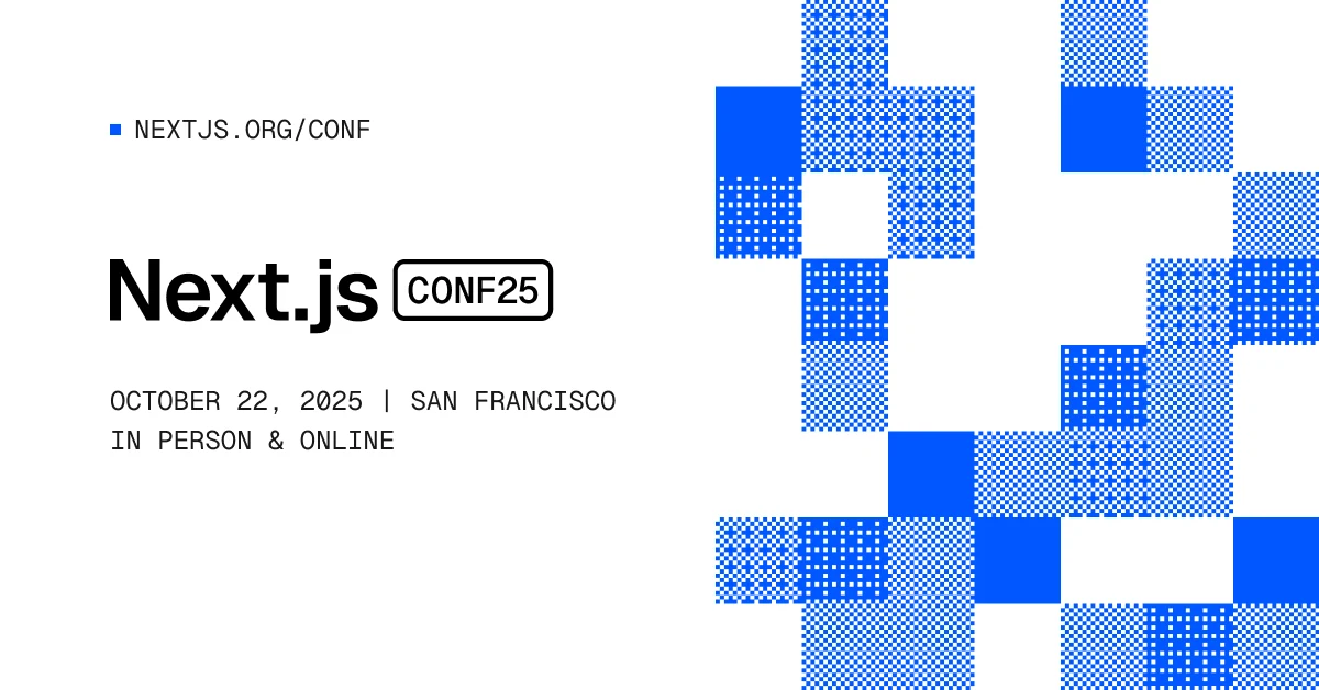 @nextjs OG image: Next.js Conf 2025