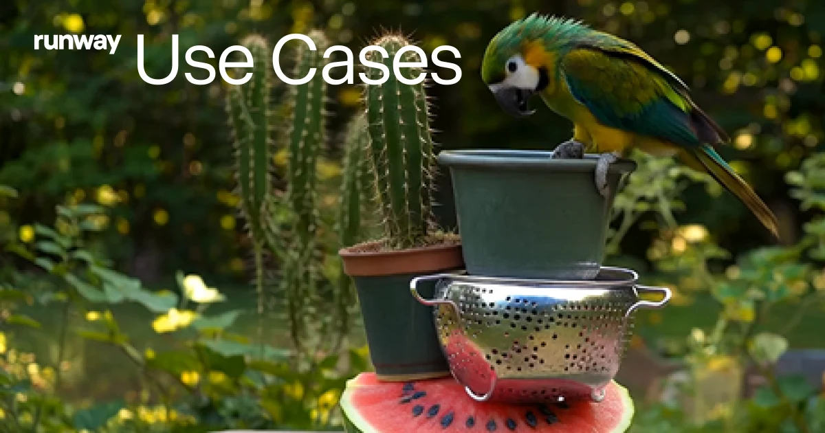 Runway OG image: Generative AI Use Cases | What You Can Create with Runway