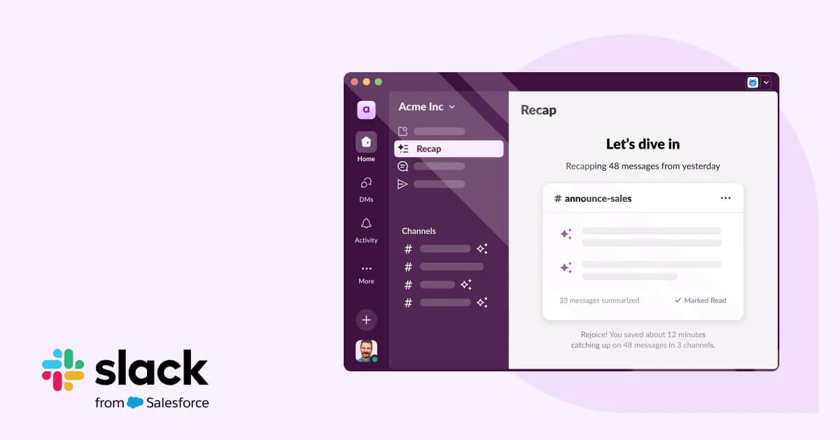 SlackHQ OG image: Slack AI Features & AI Assistants