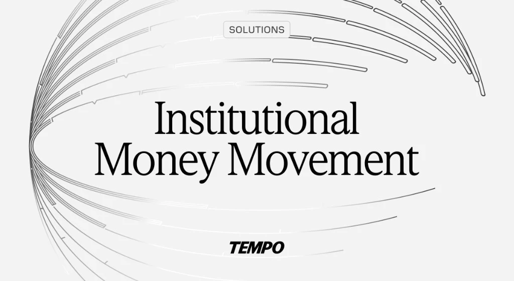 Tempo OG image: Institutional Money Movement — Tempo Solutions