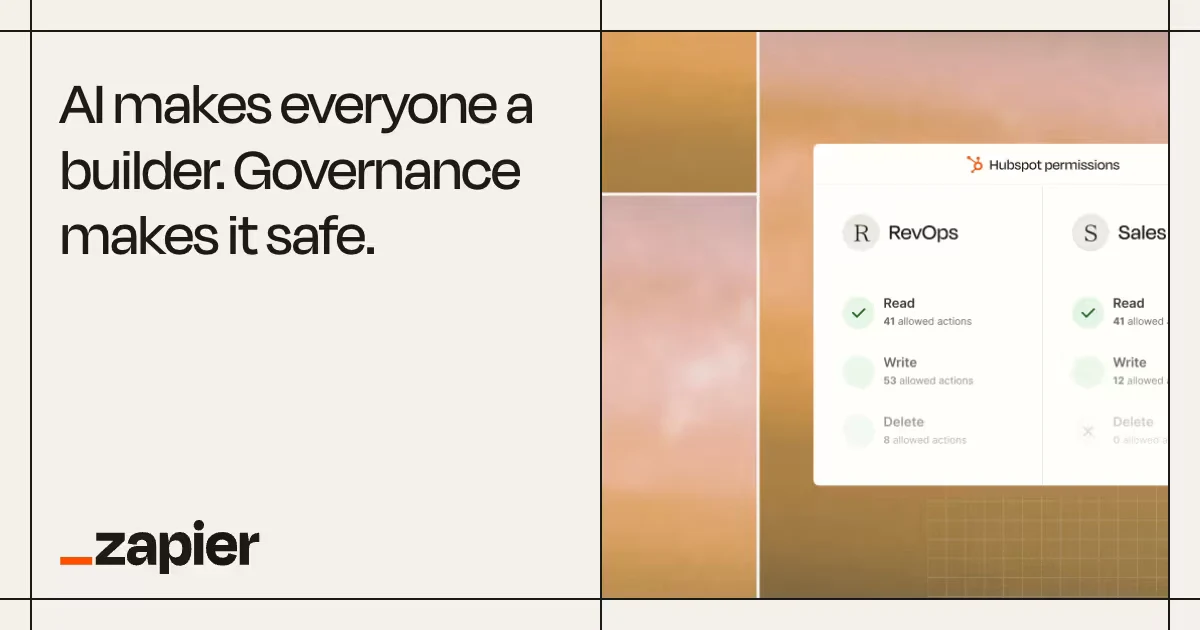 Zapier OG image: Zapier Enterprise | Scale AI Workflows Fast and Securely