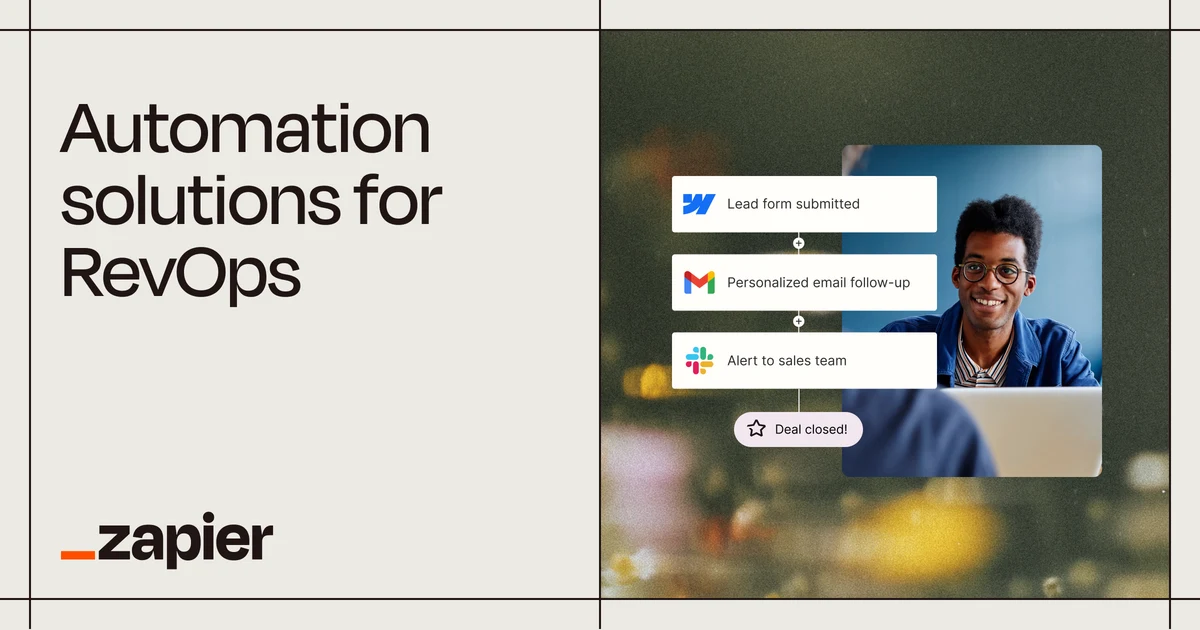 Zapier OG image: RevOps automation solutions | Zapier