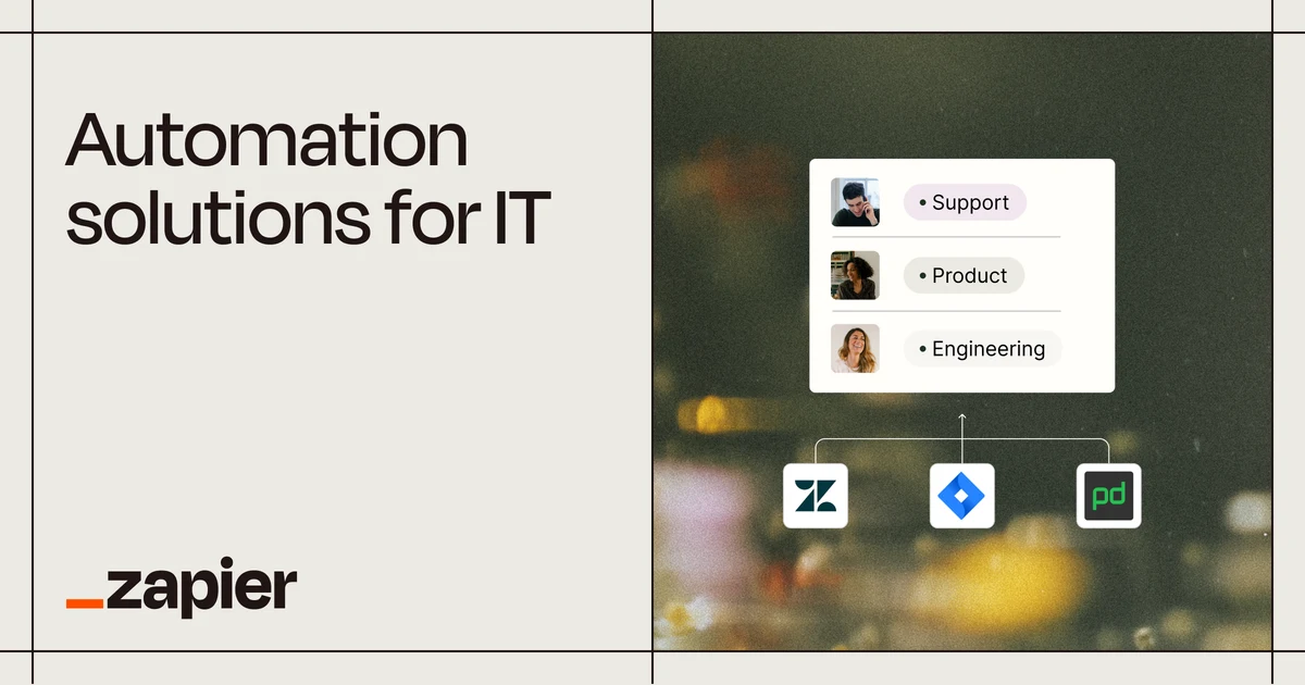 Zapier OG image: IT automation solutions | Zapier