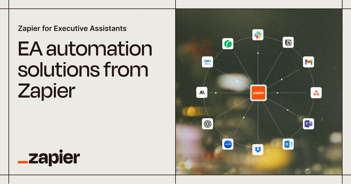 Zapier OG image: Zapier for Executive Assistants | Zapier