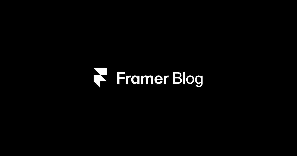 Framer OG image: Framer: Blog