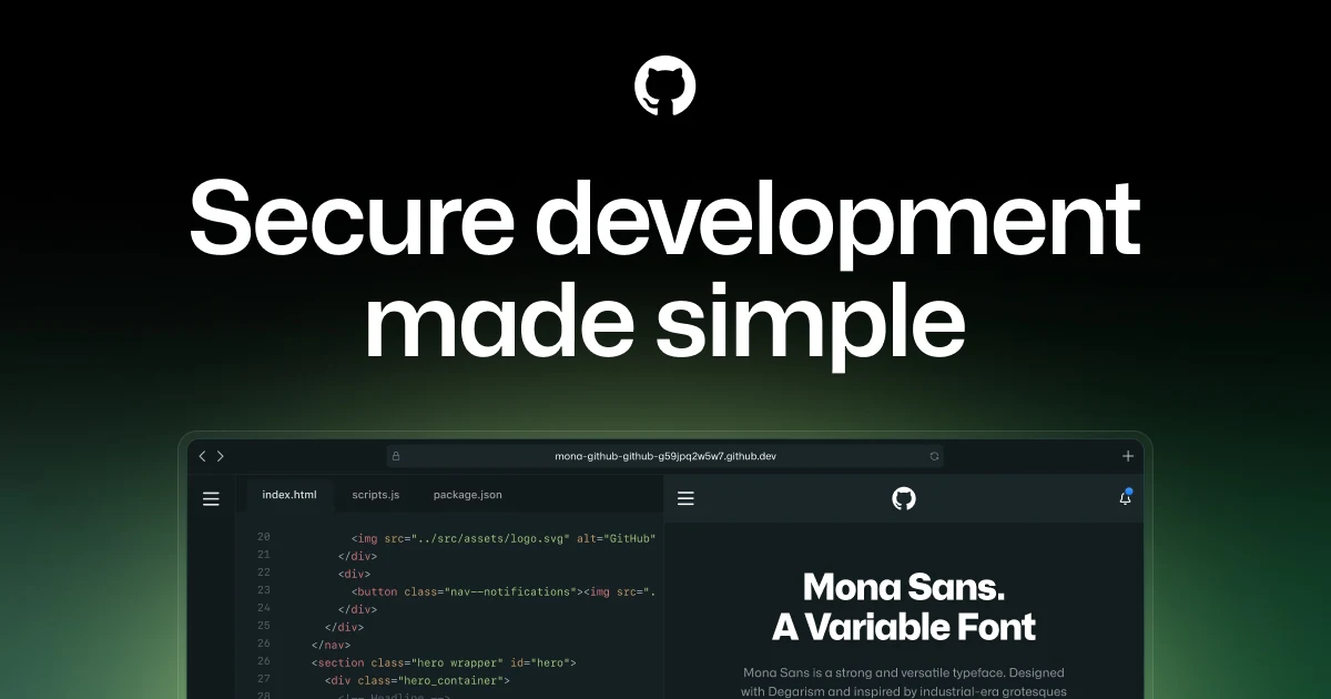 GitHub OG image: GitHub Codespaces