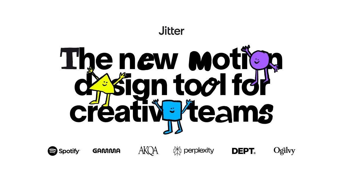 Jitter OG image: Jitter · A fast and simple motion design tool on the web