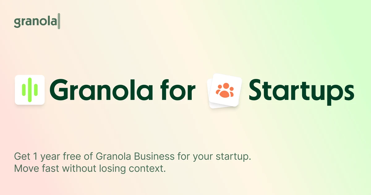 Granola OG image: Granola for Students - 12 months free