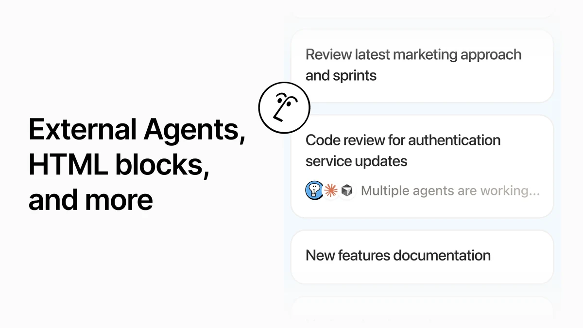 Notion OG image: July 1, 2026 – Notion 3.6: External Agents, HTML blocks, and more