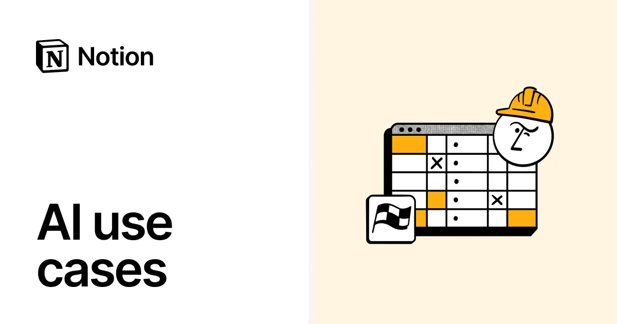 Notion OG image: Notion AI Use Cases