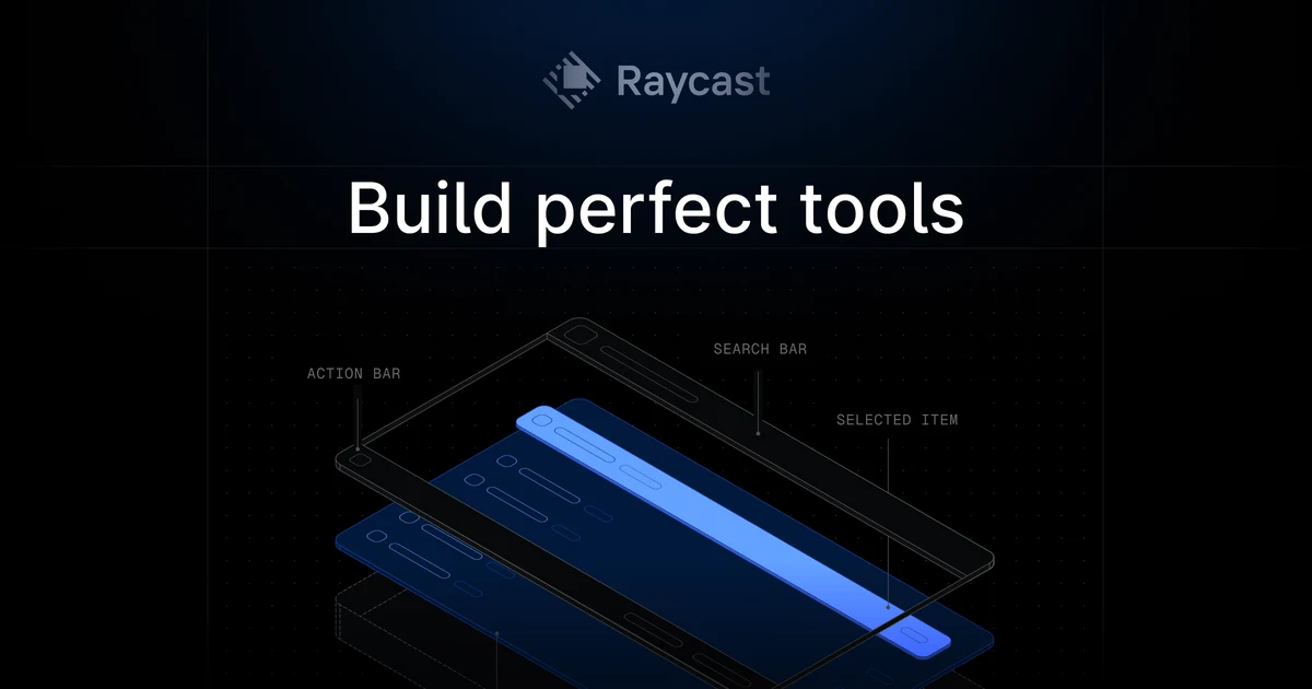 Raycast OG image: Raycast - Your shortcut to everything