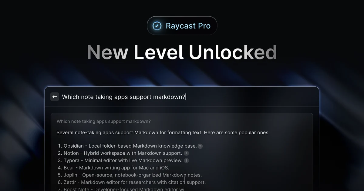 Raycast OG image: Raycast - Your shortcut to everything