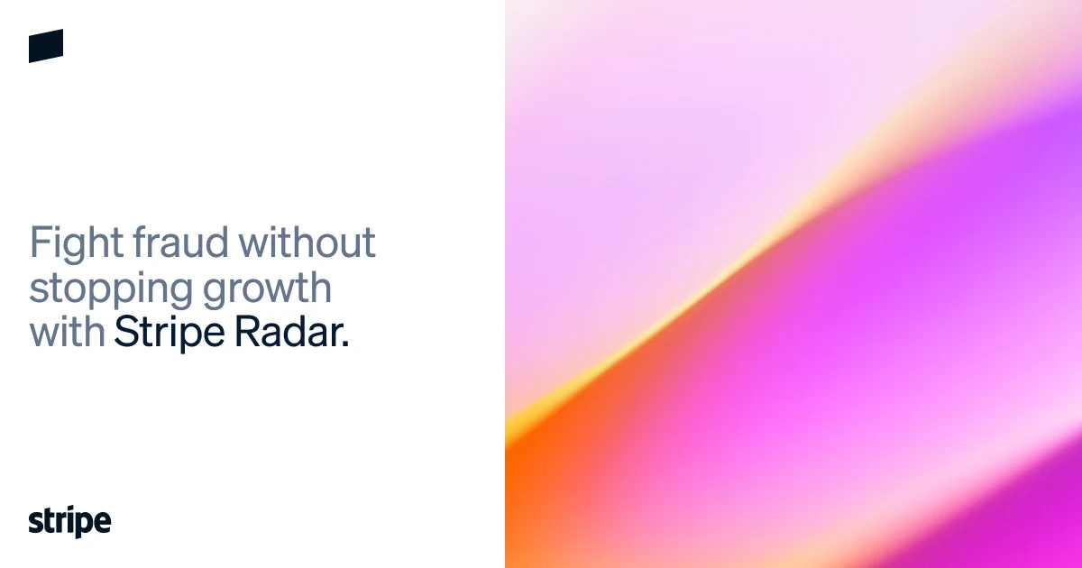 Stripe OG image: Stripe Radar | AI-powered Fraud Detection Solution