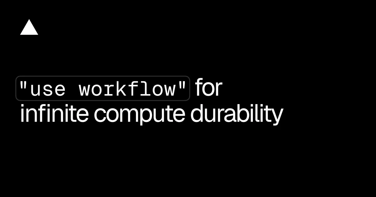 Vercel OG image: Vercel Workflows – Vercel