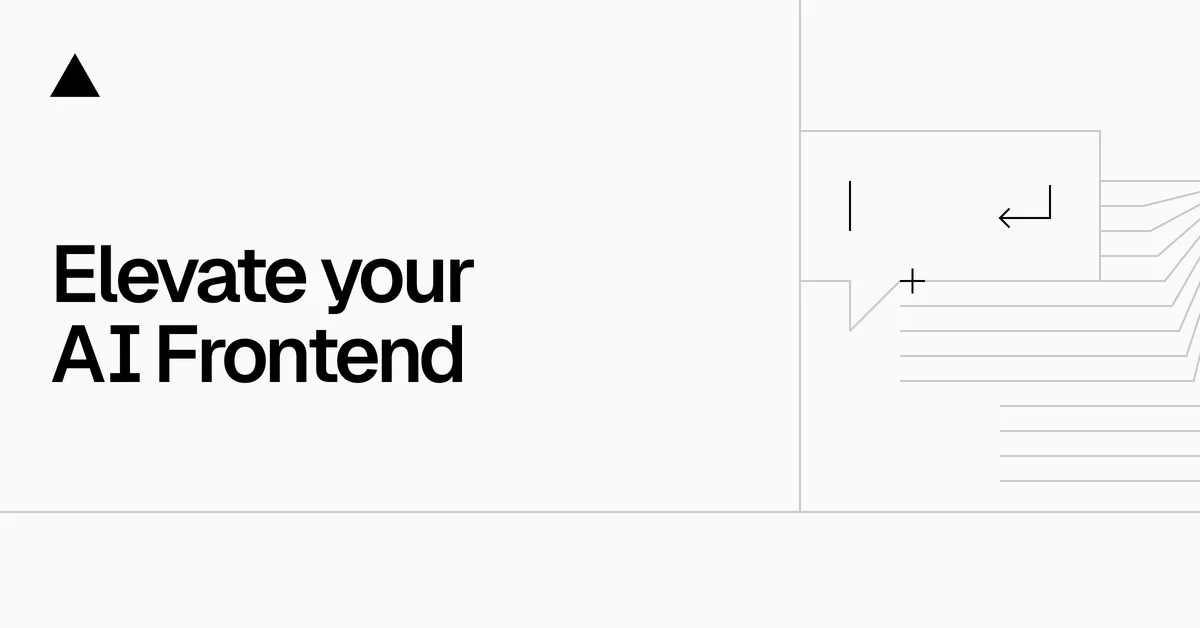 Vercel OG image: Deploy AI at the speed of frontend