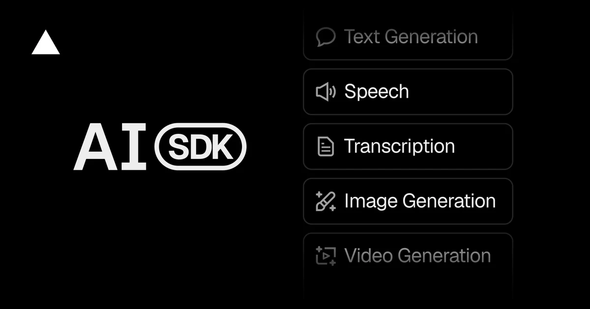 Vercel OG image: AI SDK - Vercel