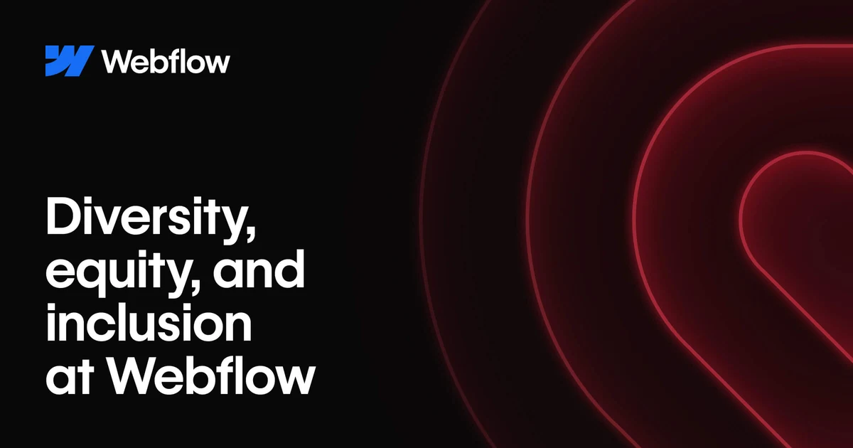 Webflow OG image: Diversity, equity and inclusion | Webflow