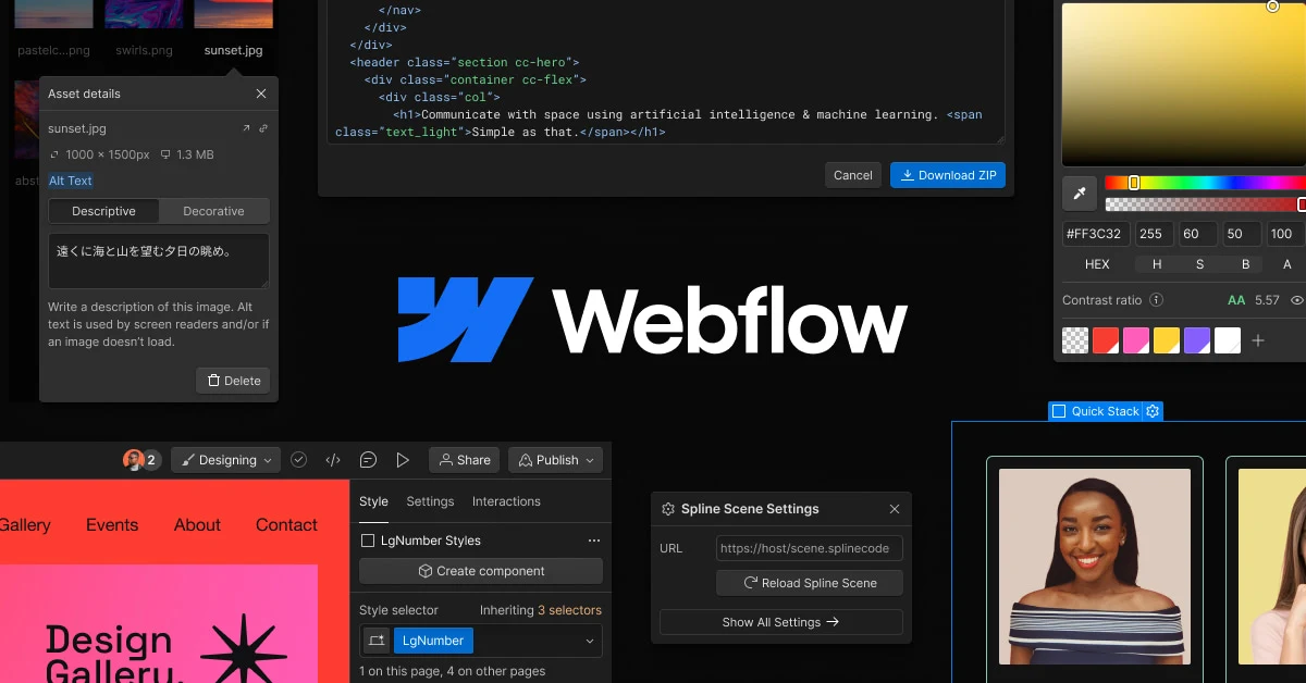 Webflow OG image: Create a free portfolio website - Online portfolio maker | Webflow