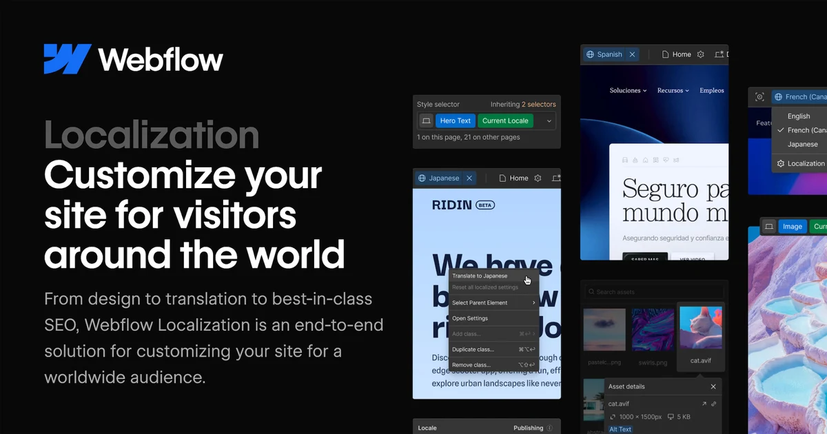 Webflow OG image: Website translation and localization tools | Webflow