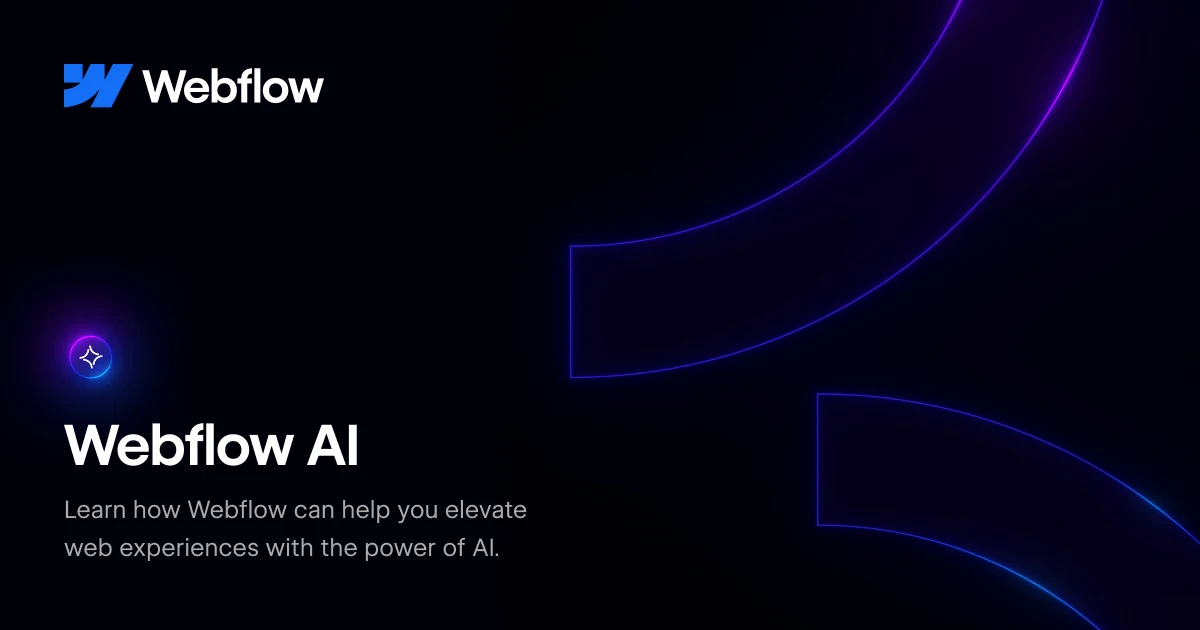 Webflow OG image: Webflow AI