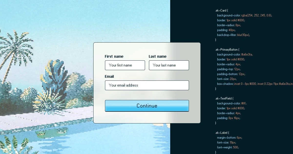 WorkOS AuthKit announcement card showing customized authentication UI styling.