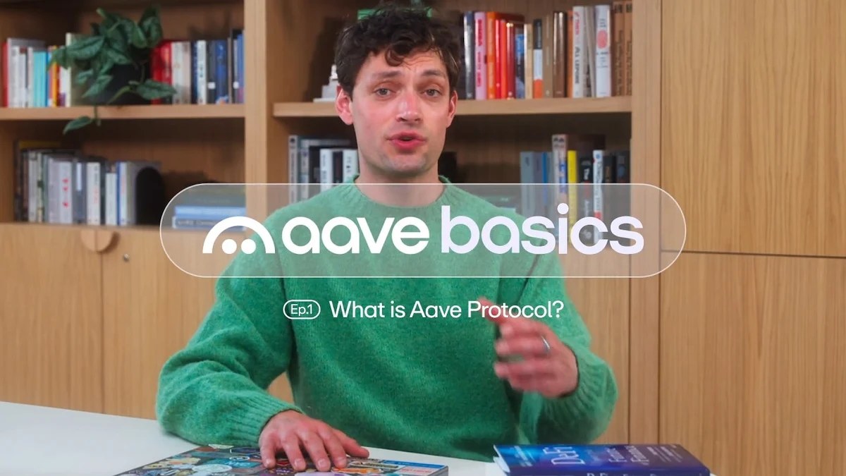 How Aave Works (Lending and Borrowing Explained) | Aave Basics Ep. 1 — public x-twitter post media curated for social post design inspiration.