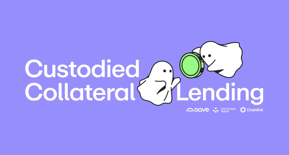 Aave: A new governance proposal introduces Custodied Collateral Lending — public x-twitter post media curated for social post design inspiration.
