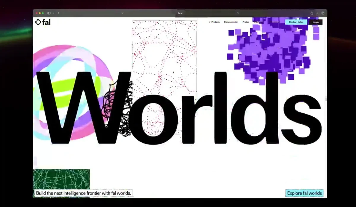 Adam ho: New work: @fal Worlds visual brand identity and interaction design