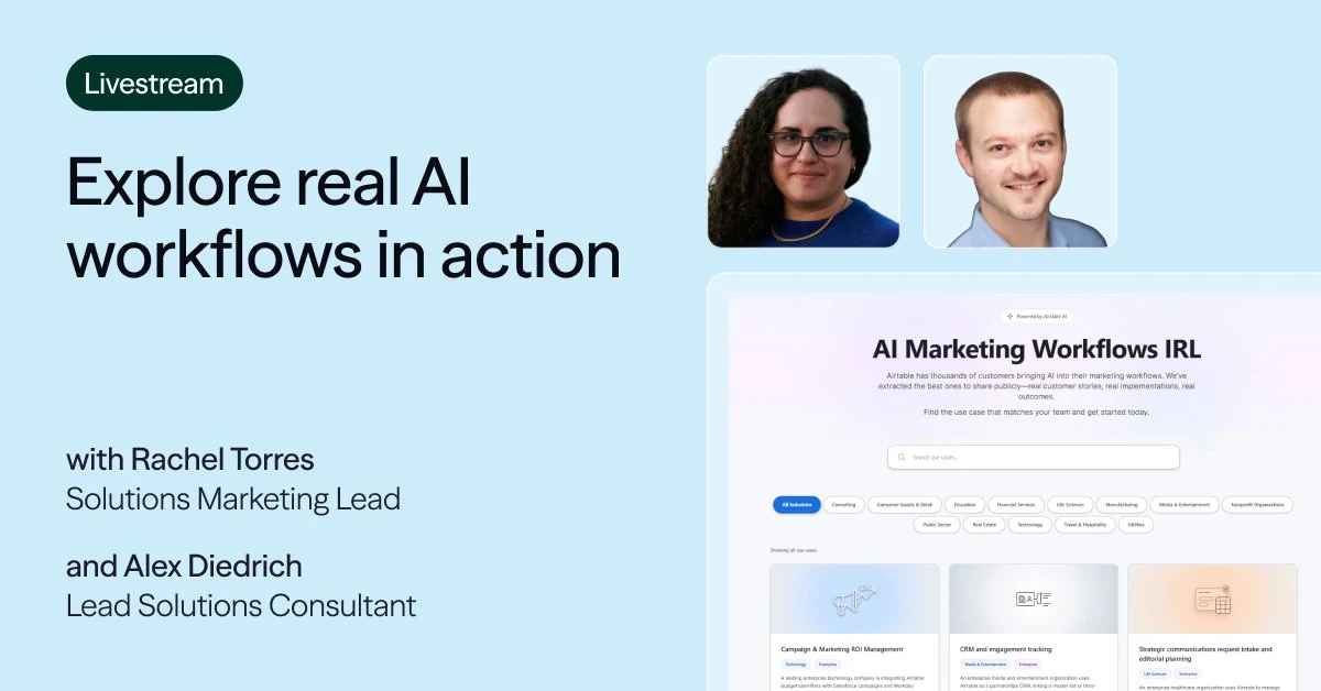 Join Airtable experts Rachel Torres and Alex Diedrich on April 9 for — public x-twitter post media curated for social post design inspiration.