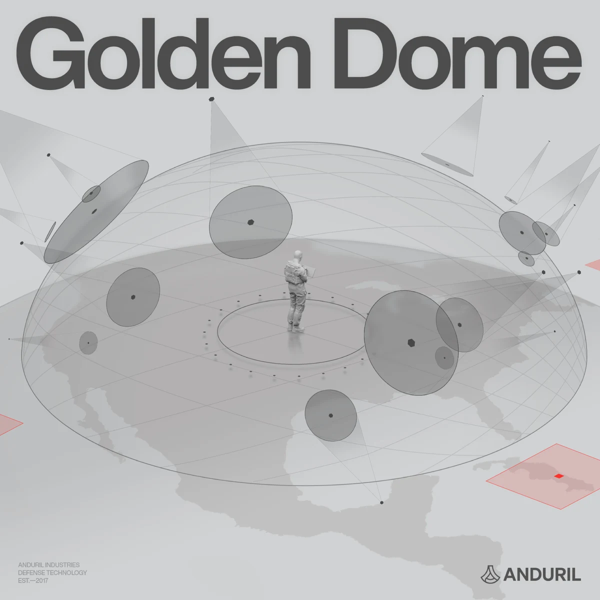 Anduril Industries: Anduril is supporting the @DeptofWar's Golden Dome for America — public x-twitter post media curated for social post design inspiration.