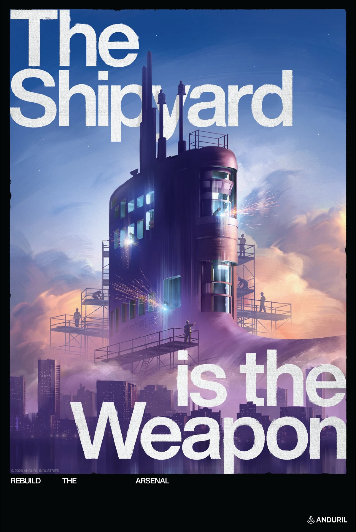 Anduril Industries: The new era of American seapower starts with Arsenal-2: the biggest — public x-twitter post media curated for social post design inspiration.