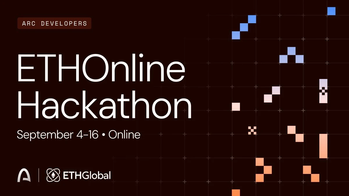 Arc is joining @ETHGlobal Online from September 4–16 — public x-twitter post media curated for social post design inspiration.