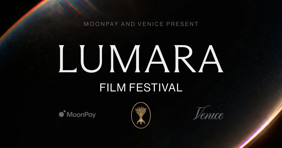 Lumara Film Festival | AI film festival by MoonPay x Venice — public x-twitter post media curated for social post design inspiration.