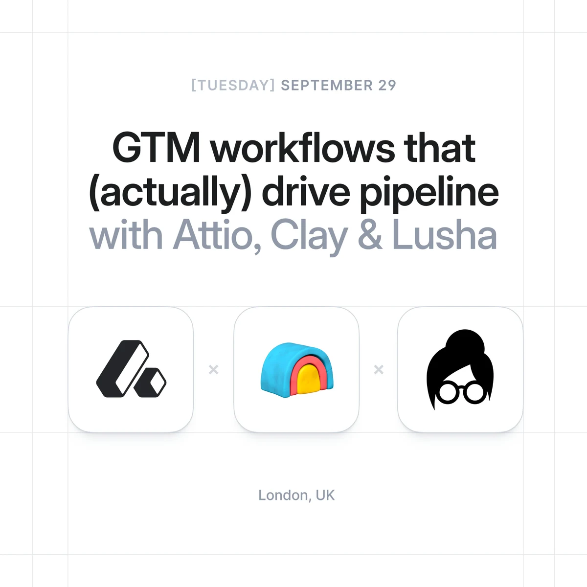 Attio: Join us for an evening of short, no-fluff demos with sales operators — public x-twitter post media curated for social post design inspiration.