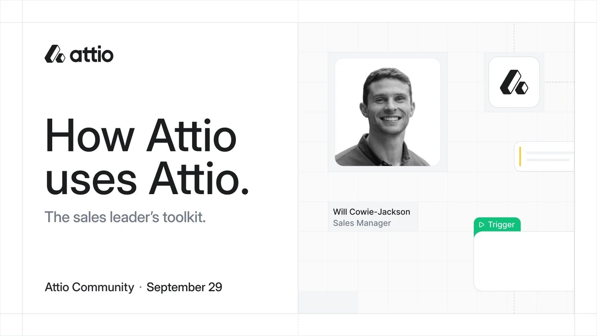 Attio: Our sales managers don't chase reps for pipeline updates — public x-twitter post media curated for social post design inspiration.